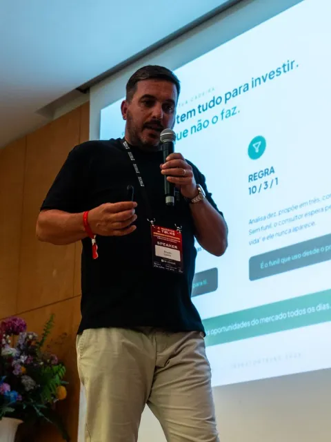 Ricardo Queirós a apresentar a regra 10/3/1 na Investor Talks